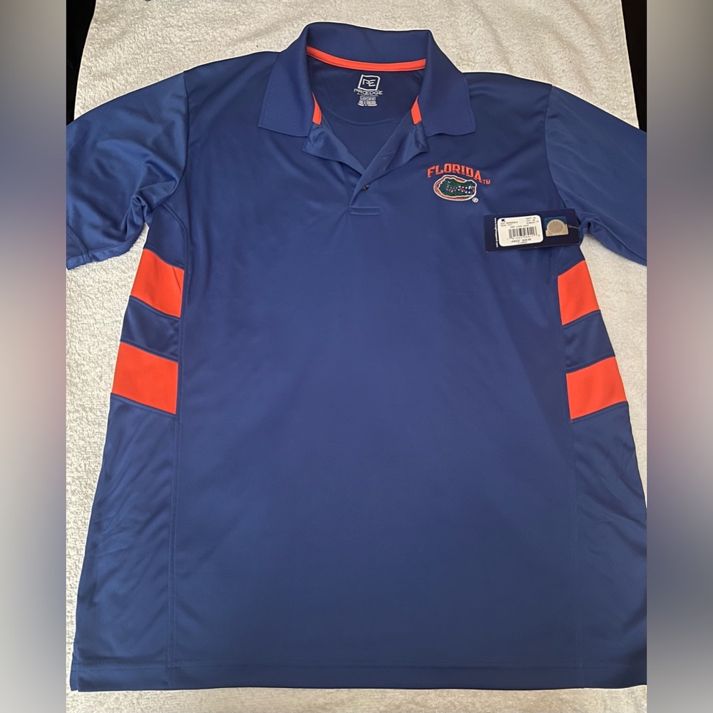 Pro Edge University of Florida Short Sleeve Shirt, Large, New With Tags